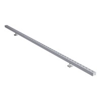 洗墙灯\F1851\L505X22X44mm\铝-圆孔铝面盖\闪沙银\IP65\6W\DC24V\常亮\LED-欧司朗-3000K-10X60°-Ra≥80\活动支架